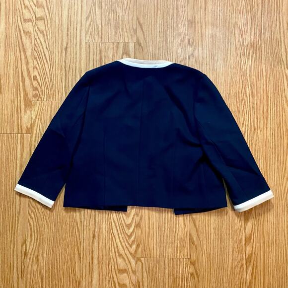 Hobbs London Ebony Navy Blue Camel Ivory Dress Blazer Set Womens - Picture 12 of 16